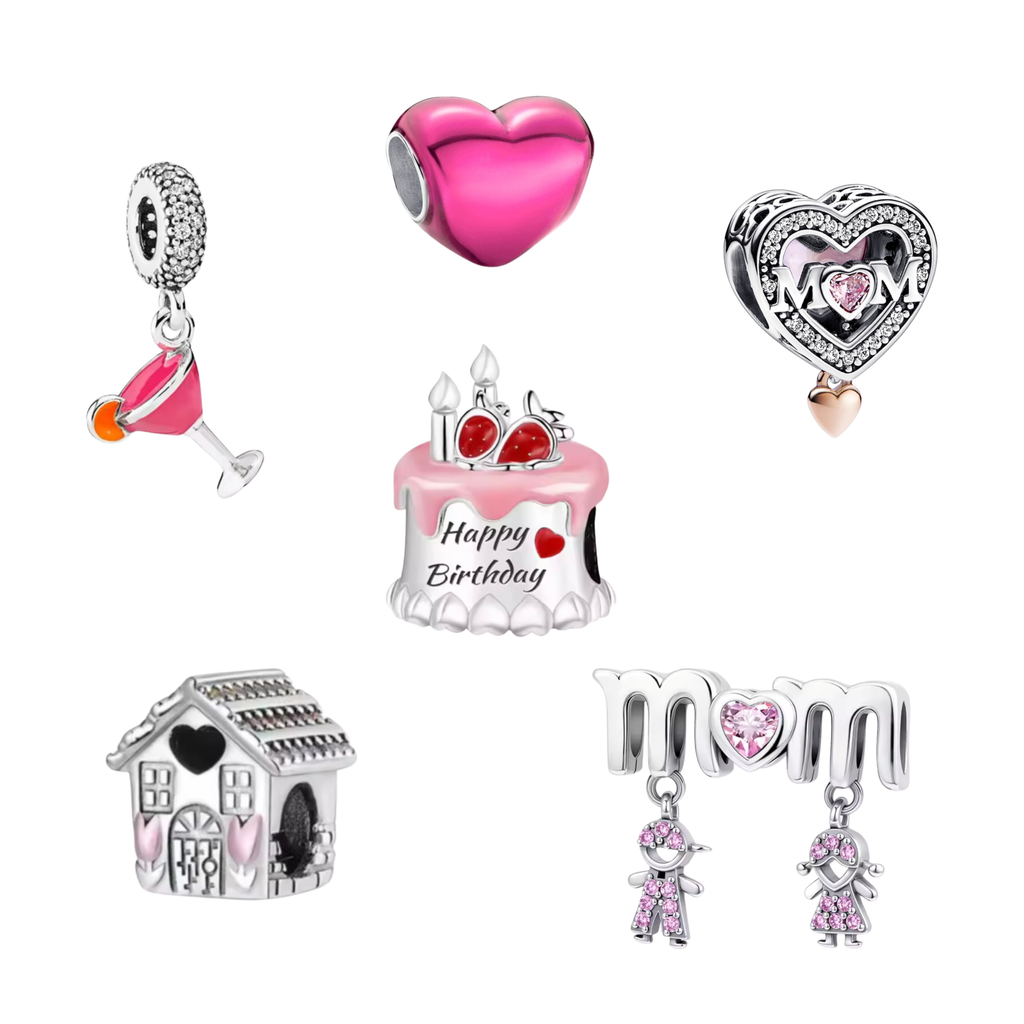 Charms 925 Sterling Silver Gold Plated Travel & Animal – Dog, Turtle, Paris Tower & Bracelet Beads