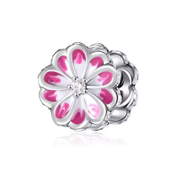 Abalorios de Animales y Mariposas Plata de Ley 925 Bonitos – Gato, Tortuga, Pingüino y Abalorios de Flores para Pulseras de Charms
