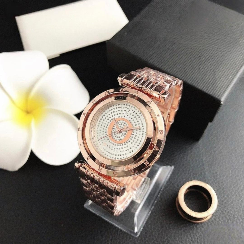 Relojes analógicos con corona con logotipo