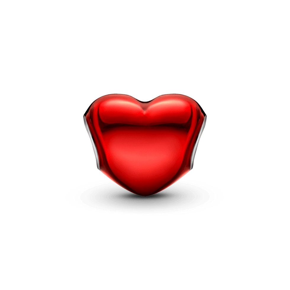 Red Heart & Liberty Abalorios de plata de ley 925 para pulsera